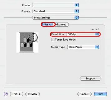 Print message