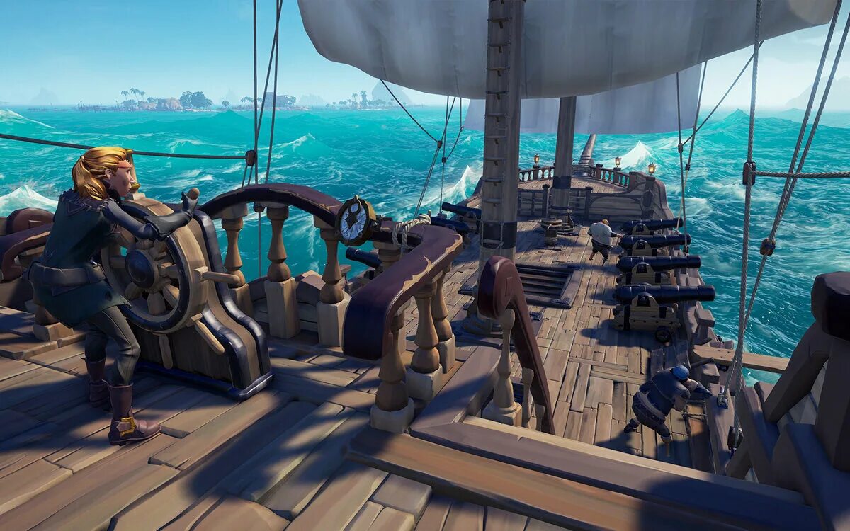 Как играть в пиратов. Торговый Союз Sea of Thieves. Игра про пиратов Sea of Thieves. Sea of Thieves 2. Галеон Sea of Thieves.