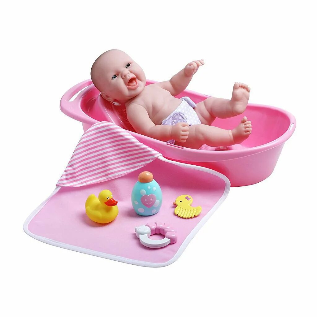 Игрушка купаться. Кукла JC Toys Berenguer Newborn, 33 см, jc18332. Пупс для купания. Пупс с ванной. Пупсик в ванночке.