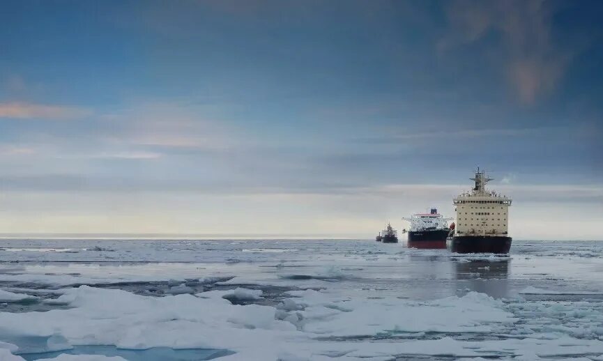 Северный транзит. Фото Карское море Обская губа.