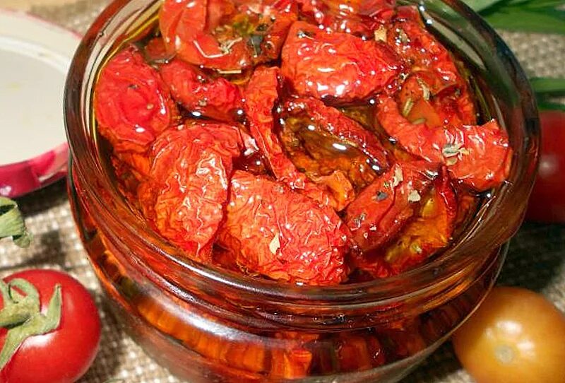 Рецепт томатов в масле