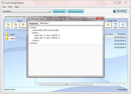 Message properties