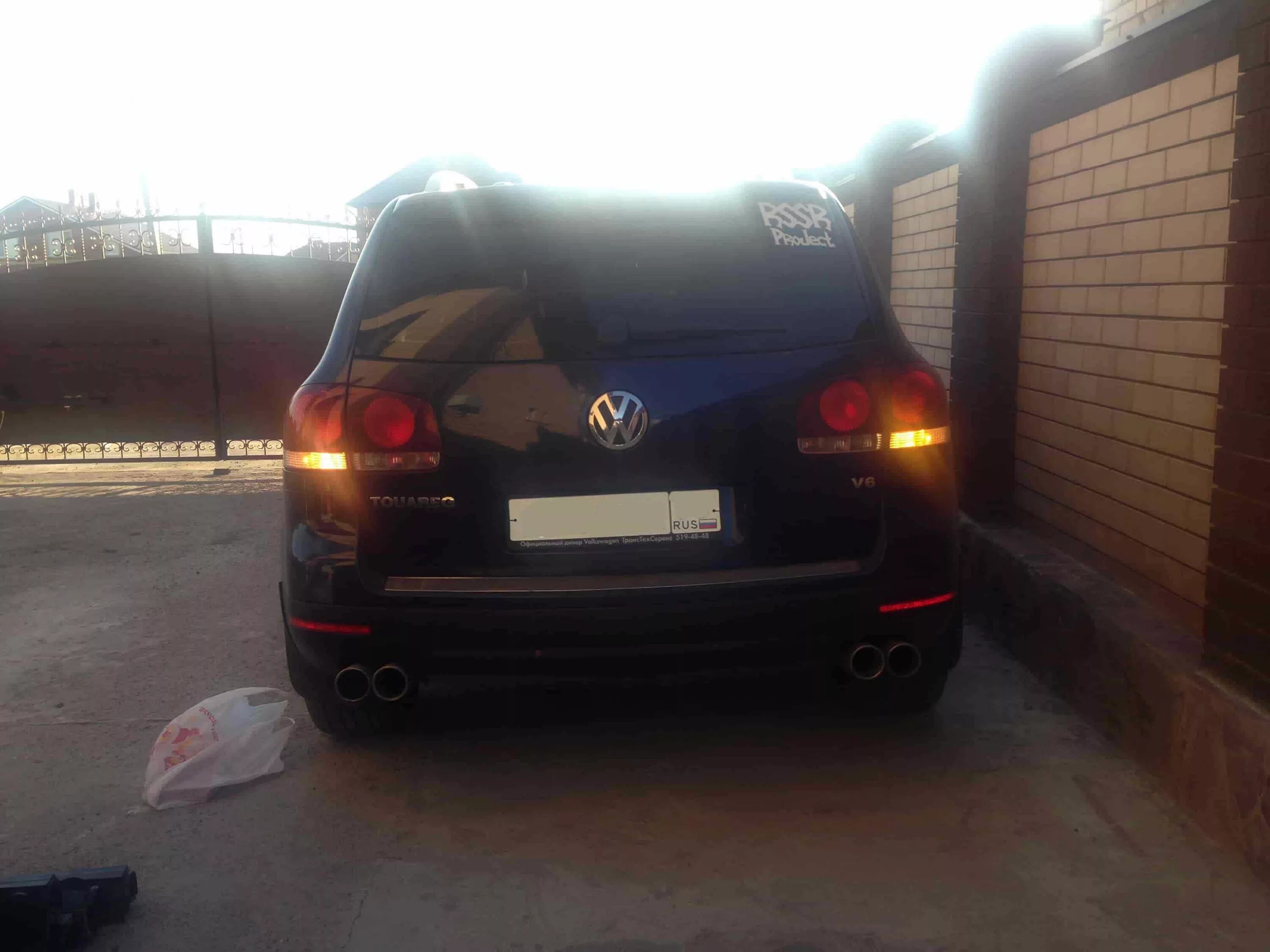 задний ход туарег