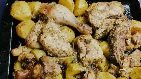 Окорочка с картошкой в казане