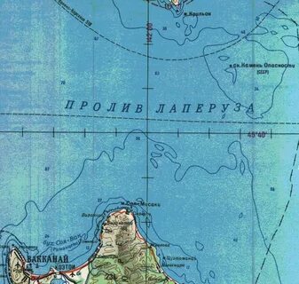 В проливе лаперуза проходит государственная морская граница