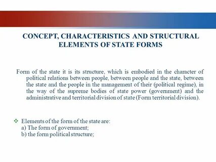 Forms of state