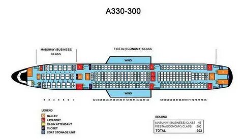 Airbus a330 243 схема салона