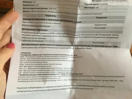 Соскоб эпителия эктоцервикса