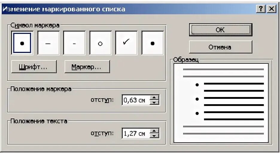 Маркеры отступов. Маркированный список. Отступы у маркированного списка. Маркированный список маркеры. Положение маркера.