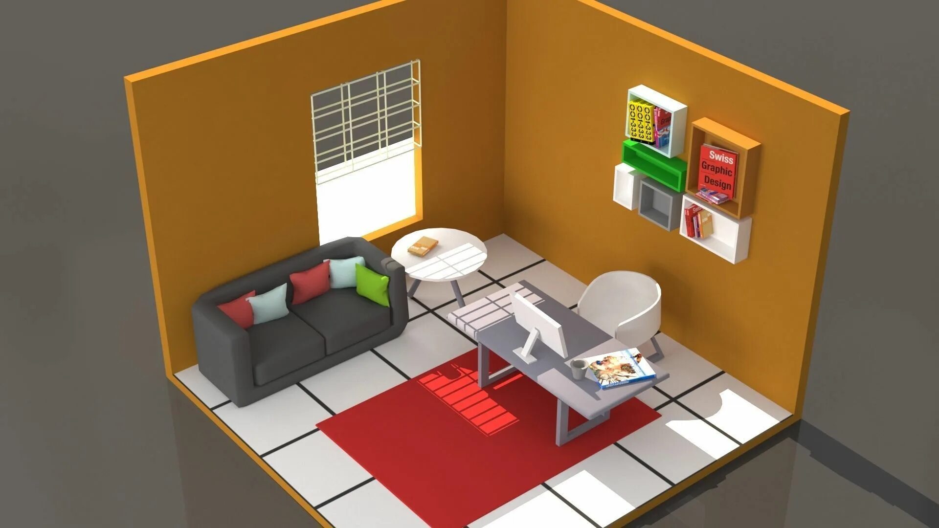Backrooms 3d model