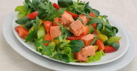 Красная рыба лист салата рецепт