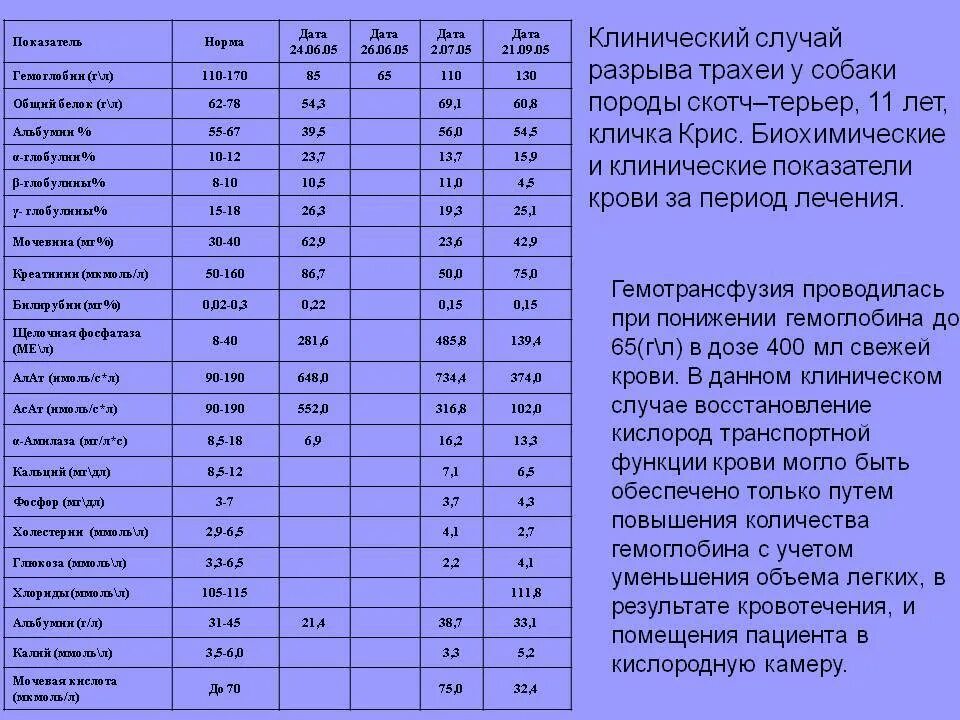 При каком гемоглобине умирают