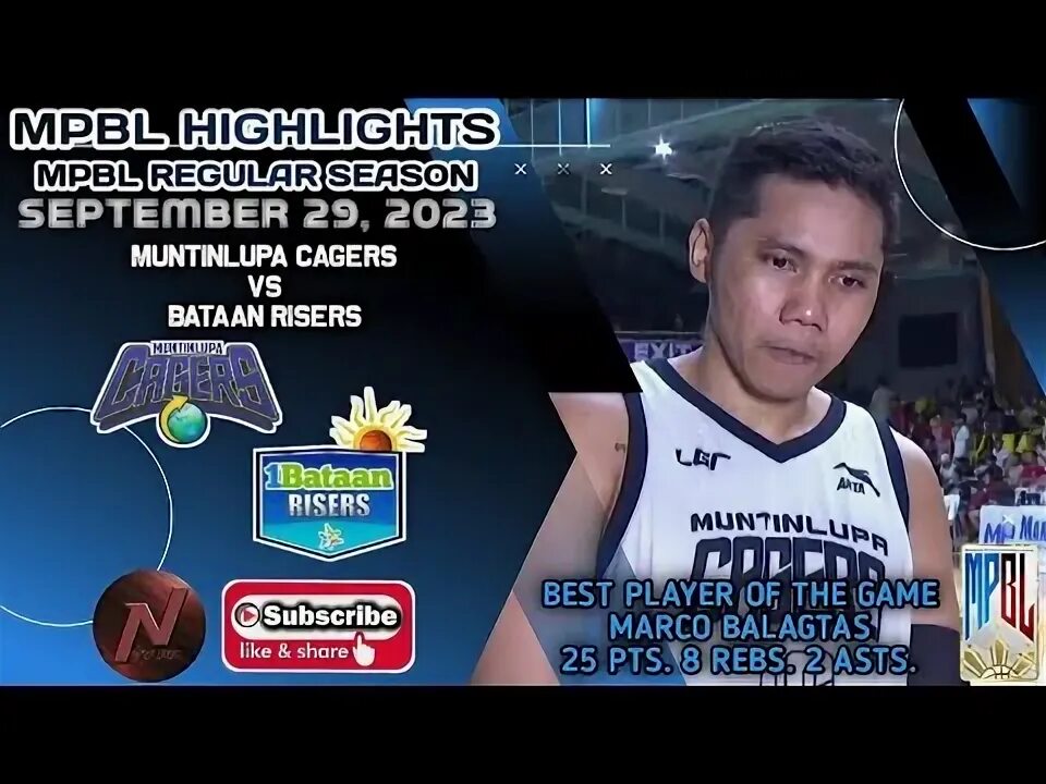 Баскетбол филиппины mpbl таблица