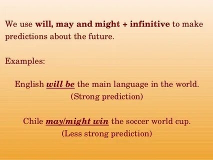 Will and might examples