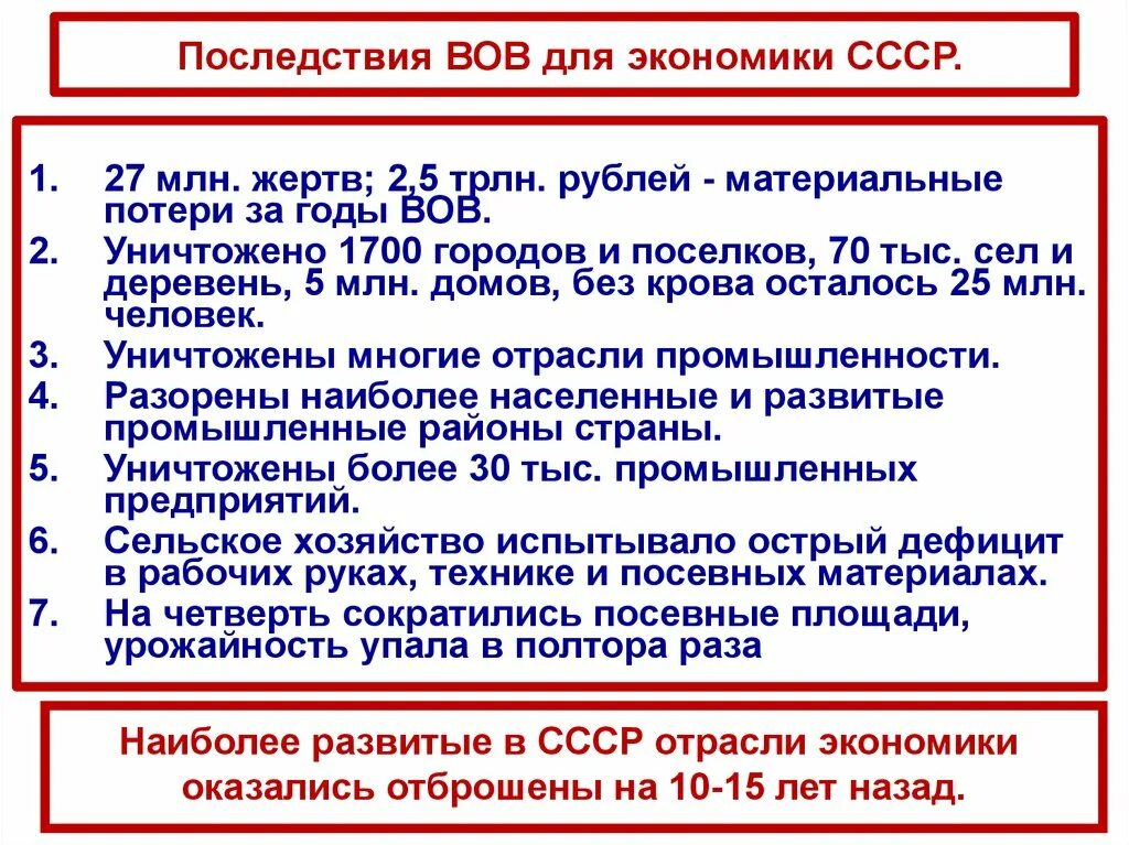 Последствия Отечественной войны 1941-1945. Экономика СССР после Великой Отечественной войны. Экономика СССР В годы ВОВ. Советская экономика в годы войны.