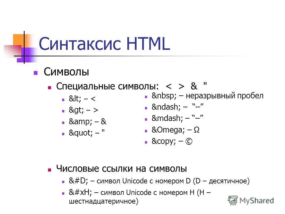 Html символы. Синтаксис html. Символы html.