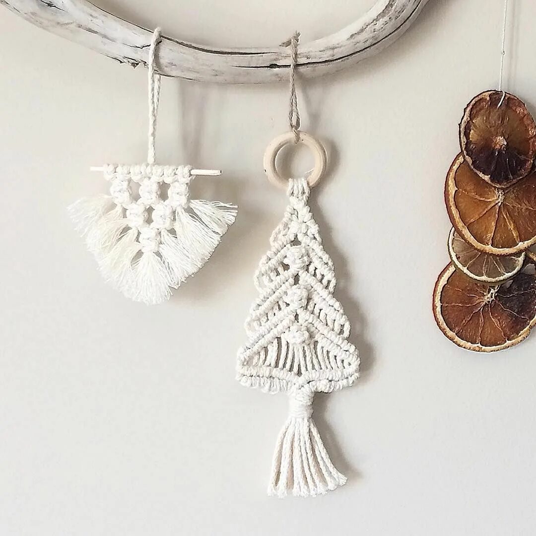 Макраме новогодний декор Macrame ornament // christmas tree ornament // macrame home decor // boho christ