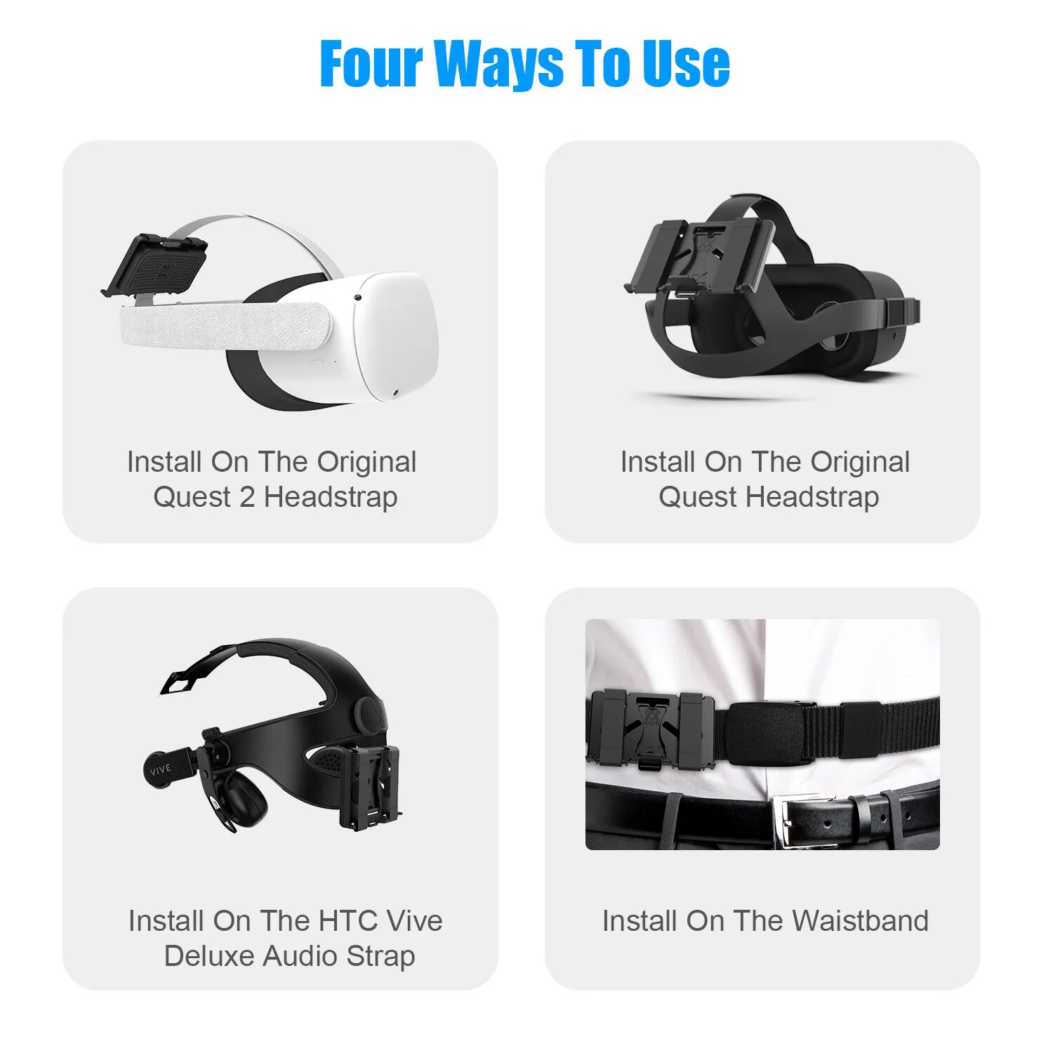 Внешний аккумулятор Oculus Quest 2. HTC Viva Deluxe Audio Strap. Oculus Quest 2 AMVR крепление. Подушка для головы с держателем TPU Power Bank для Oculus.