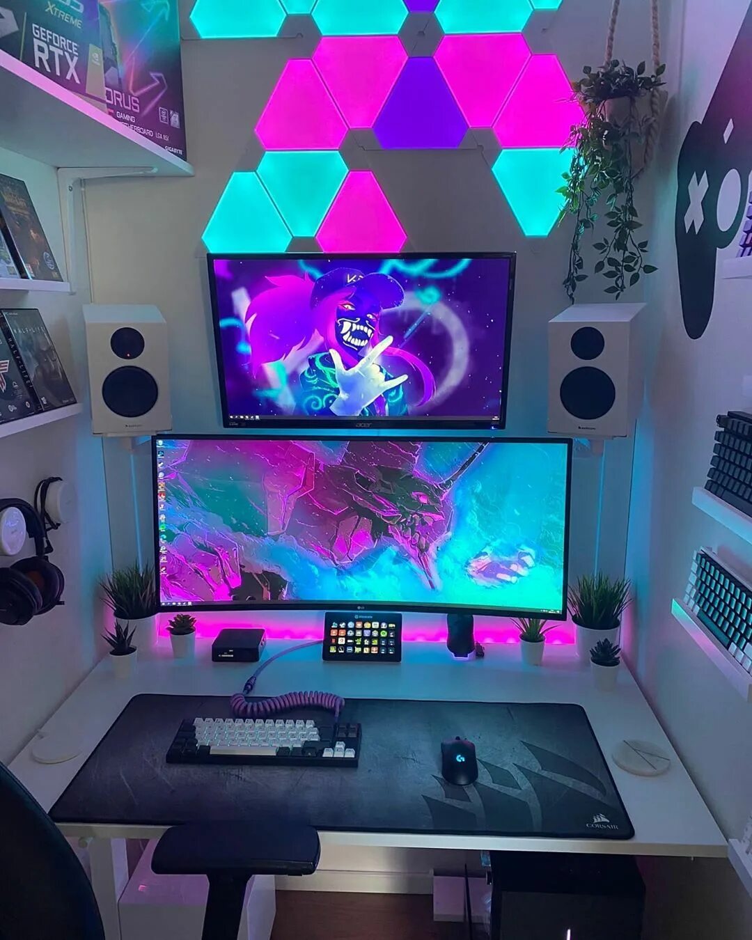 Крутые компьютерные комнаты. Комната геймера. Игровая геймера дизайн. Игровая комната геймера. Геймерская комната.