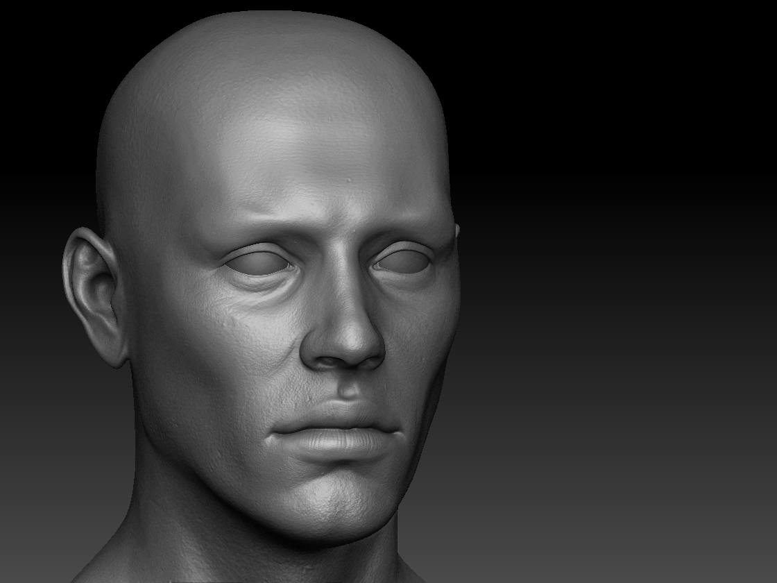 Том человек модель. Sculptris. голова человека. модель лица человека. человеческое лицо.