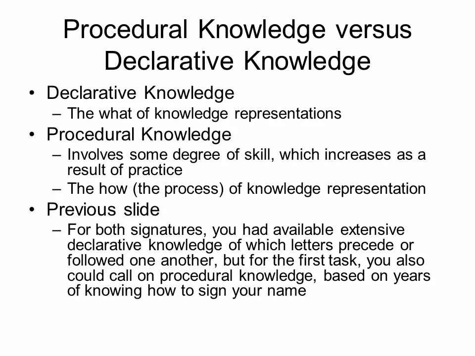 What is knowledge
