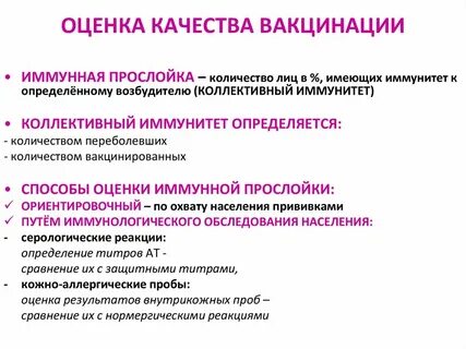 Оценка эффективности вакцинации