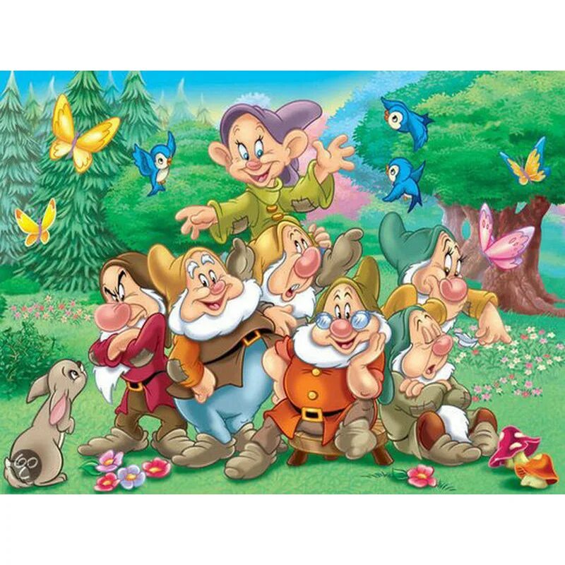 Семь гномов купить. Группа гномики. Набор пазлов Ravensburger Disney - семь гномов 2 в 1. Много гномов. Пять гномов.
