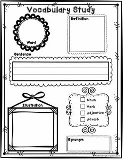 Vocabulary words definition