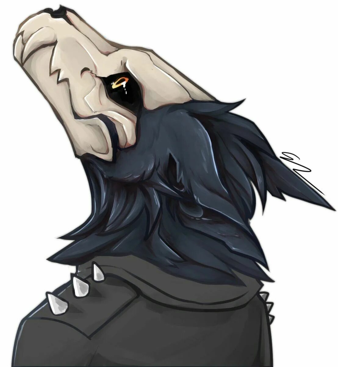 Wingedwolf94 фурсьют. Скалл дог аниме. Череп волка арт. Фурри череп. Животное с черепом арт.