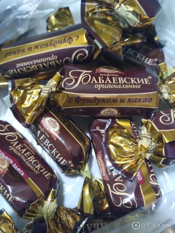конфеты бабаевские оригинальные состав