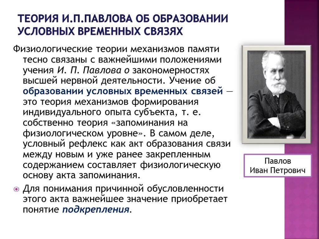 Теория и п Павлова. Теория памяти Павлова. Физиологическая теория. Физиологическая теория Павлова.