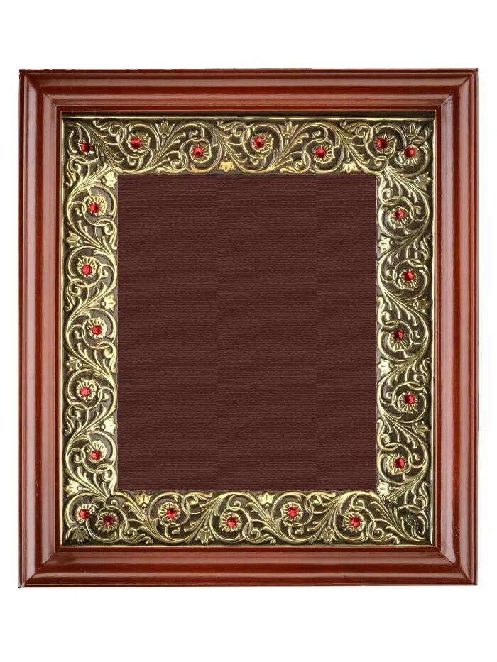 Рама для иконы. Резная рамка для иконы. Резной киот из дерева. Киот с басмой. Иконная рамка.