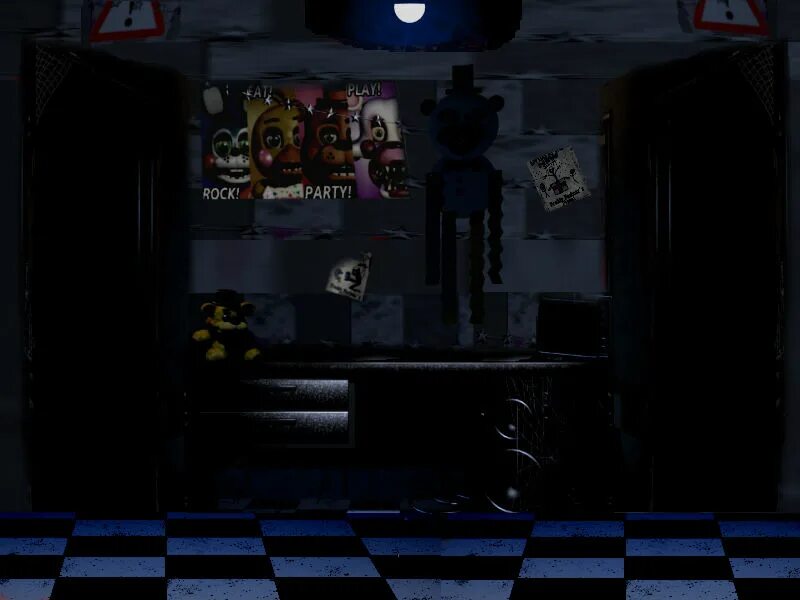 Фнаф закрыли. Комната Фредди ФНАФ 9. FNAF 1 Фредди в офисе. ФНАФ 1 Голден Фредди в комнате охранника. Пиццерия Фредди ФНАФ 7.