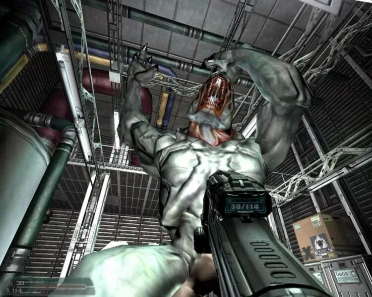 Doom 3d. Сержант келли doom 3 босс.