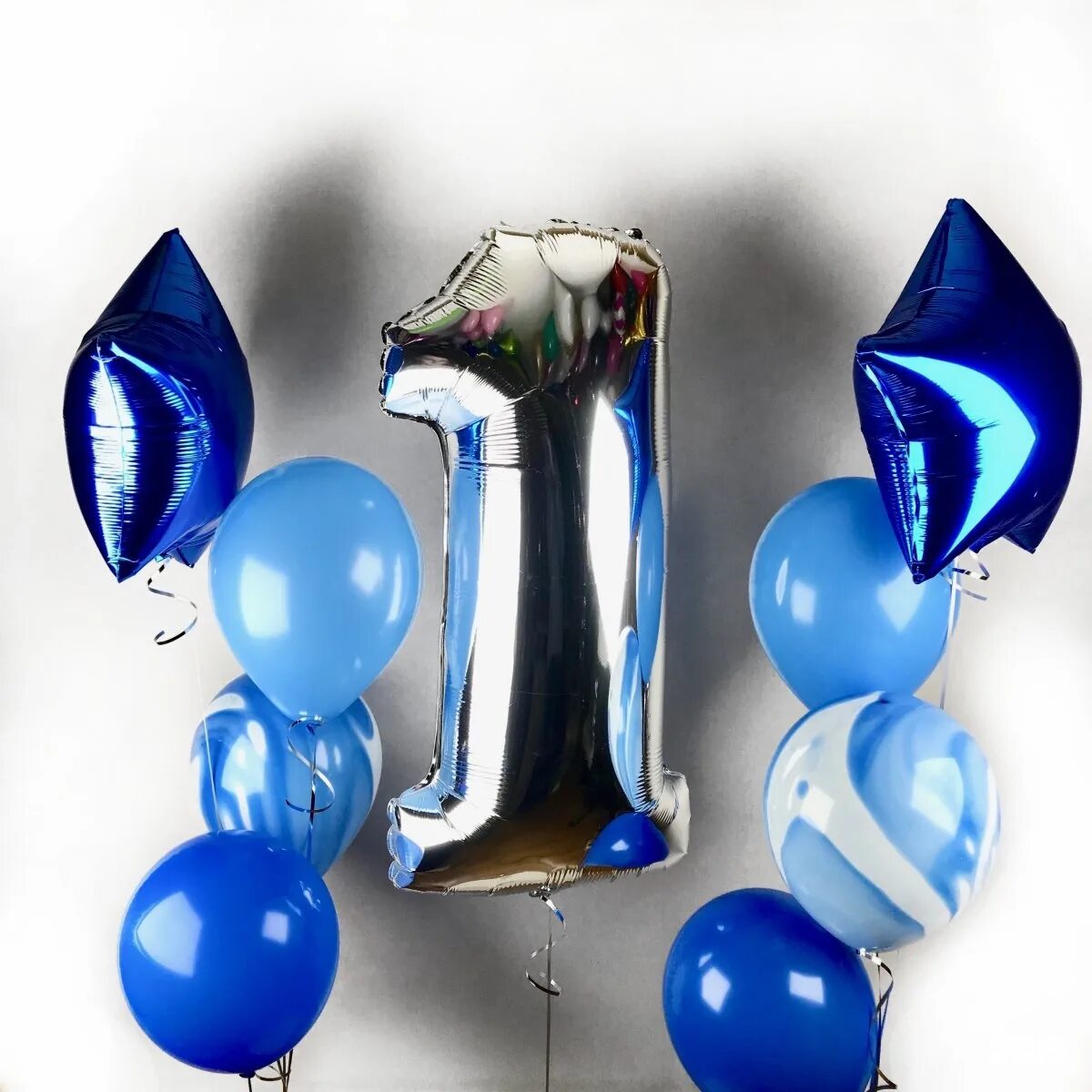 Воздушные шарики 5 см. Гелевые шары синие. Фонтан шаров с цифрой. Набор воздушных шаров. Фонтан из синих шаров.
