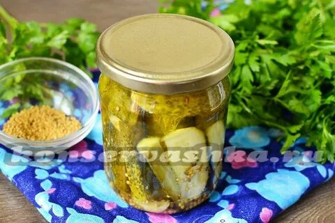 Вкусные огурцы с куркумой на зиму