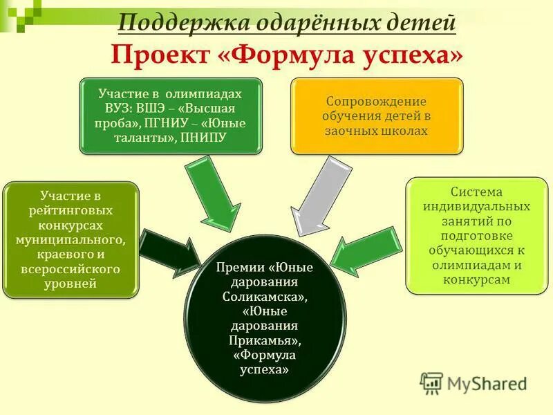 Проект поддержки талантливых детей