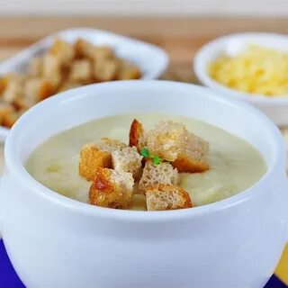 Картофельный суп с гренками рецепт