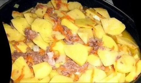 Картошка с тушенкой и рисом