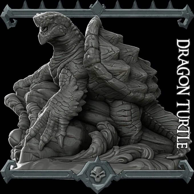 Dragon turtle. Дракочерепаха. драконочерепаха. драконовая черепаха (dragon turtle (showcase)). смесь дракона и ктулху.