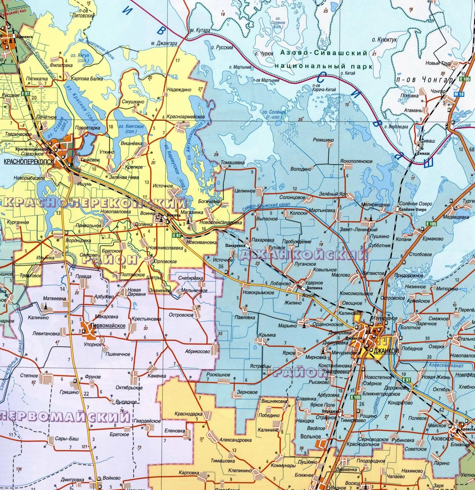 Джанкой где находится какая область. Джанкой карта с городами и поселками. Карта Джанкойского района. Карта Джанкойского района Крыма. Джанкойский район на карте Крыма.