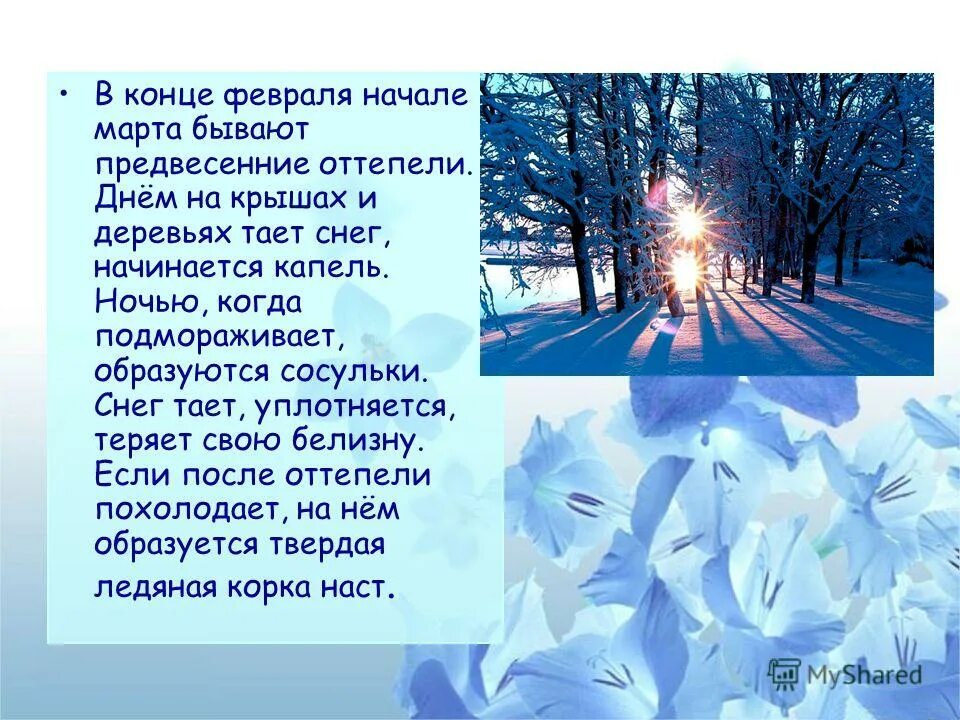 Оттепель наступит. Пришла пора оттепели снег начал быстро таять текст. Суриков белый снег пушистый. Снег начнется текст. Автор стихотворения встреча зимы.