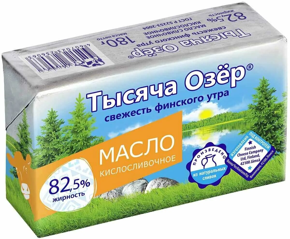 Масло 1000 озер. Масло сливочное тысяча озер 82,5% 180гр. Сливочное масло тысяча озёр 82,5% 400 гр. Масло сливочное тысяча озер 82.5 производитель. Масло тысяча озер 82.5 180г.