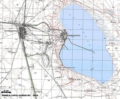 Озеро баскунчак на контурной карте