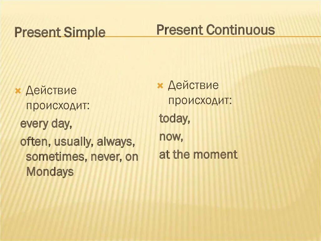Маркеры present simple и present Continuous. Временные указатели present simple и present Continuous. Маркеры времени present simple и present Continuous. Маркеры present simple.