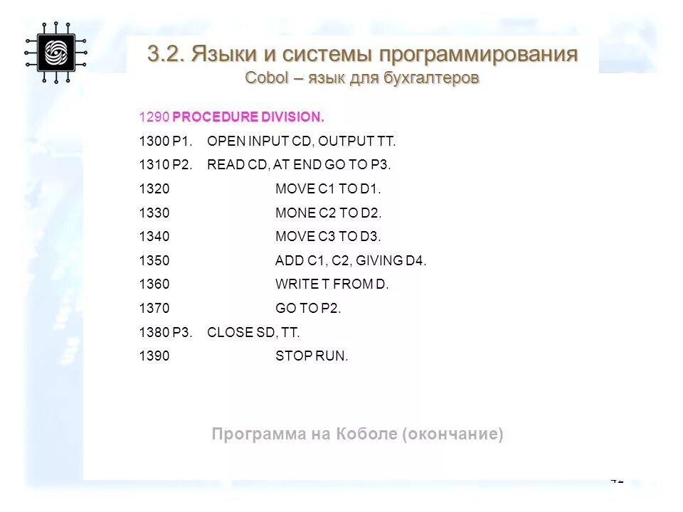 Ос в программировании