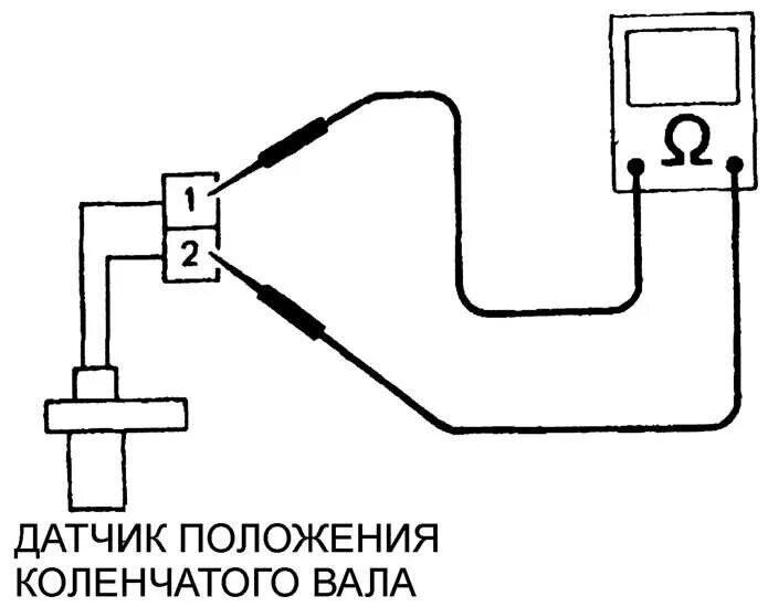Схема подключения датчика коленвала ВАЗ 2112. Схема подключения датчика коленвала 2110. ВАЗ 2110 схема подключения датчика коленчатого вала. Схема подключения датчика коленчатого вала.