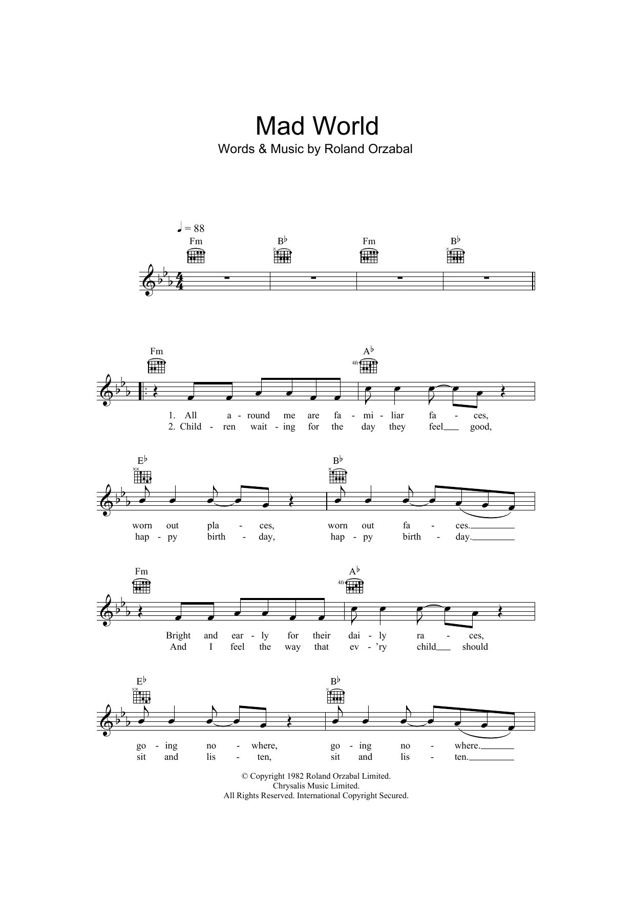 Mad world текст. Mad world chords. Текст песни mad mad world. Mad world перевод песни. Mad world аккорды для гитары.