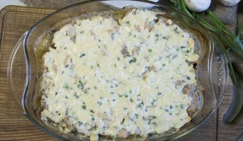 Просто кухня картофельная запеканка с копченой курицей