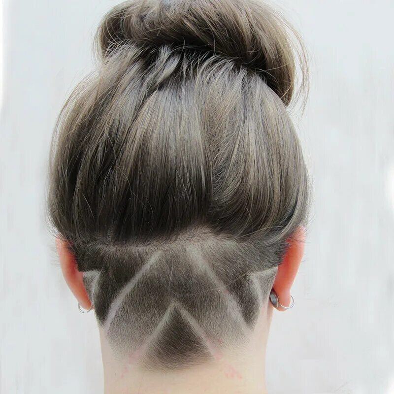 Undercut (андеркат) затылок. Прическа с выстриженным затылком. Причёски с выбритым затылком женские.